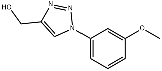 [1-(3-methoxyphenyl)-1H-1,2,3-triazol-4-yl]methanol Struktur