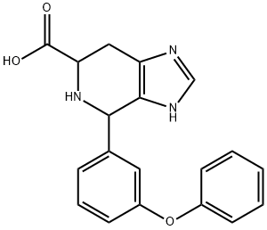 4-(3-phenoxyphenyl)-3H,4H,5H,6H,7H-imidazo[4,5-c]pyridine-6-carboxylic acid Struktur