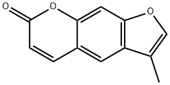 7H-Furo[3,2-g][1]benzopyran-7-one, 3-methyl- Struktur