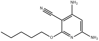 4,6-Diamino-2-pentyloxy-nicotinonitrile Struktur