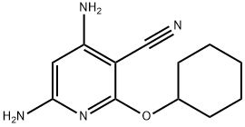 4,6-Diamino-2-cyclohexyloxy-nicotinonitrile Struktur