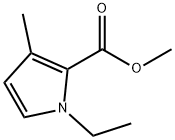 1-Ethyl-3-methyl-1H-pyrrole-2-carboxylic acid methyl ester Struktur