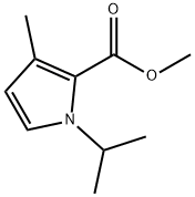 1-Isopropyl-3-methyl-1H-pyrrole-2-carboxylic acid methyl ester Struktur