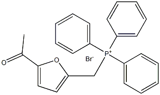 ((5-acetylfuran-2-yl)methyl)triphenylphosphonium bromide Struktur