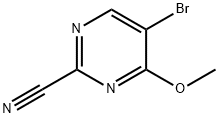 5-bromo-4-methoxypyrimidine-2-carbonitrile Struktur