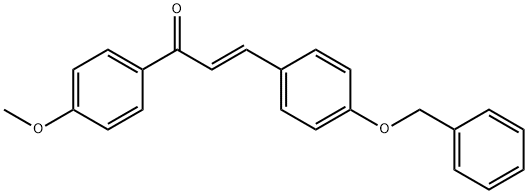 (2E)-3-[4-(benzyloxy)phenyl]-1-(4-methoxyphenyl)prop-2-en-1-one Struktur