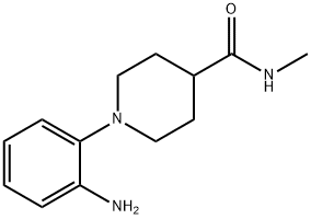 1-(2-Amino-phenyl)-piperidine-4-carboxylic acid methylamide Struktur