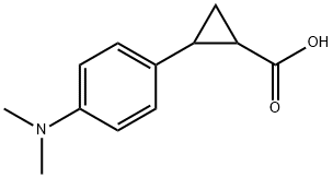 2-(4-Dimethylamino-phenyl)-cyclopropanecarboxylic acid Struktur