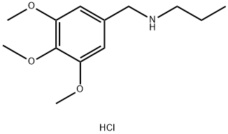 propyl[(3,4,5-trimethoxyphenyl)methyl]amine hydrochloride Struktur