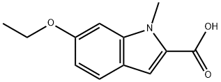 6-ethoxy-1-methyl-1H-indole-2-carboxylic acid Structure