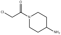 1-(chloroacetyl)piperidin-4-amine hydrochloride Struktur