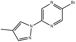 2-bromo-5-(4-methylpyrazol-1-yl)pyrazine Struktur