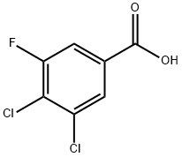 3,4-Dichloro-5-fluorobenzoic acid Struktur