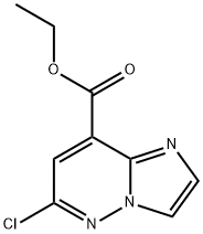 Imidazo[1,2-b]pyridazine-8-carboxylic acid, 6-chloro-, ethyl ester Struktur