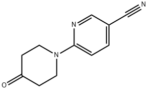 6-(4-oxopiperidin-1-yl)pyridine-3-carbonitrile Struktur