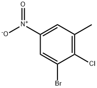 2-Chloro-3-bromo-5-nitrotoluene Struktur