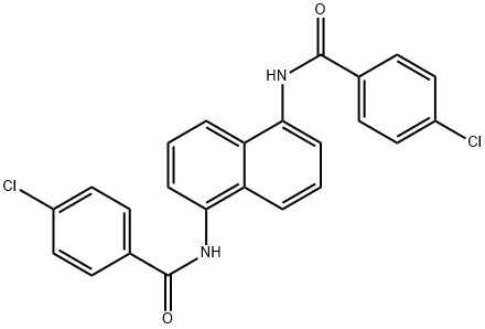 N,N'-1,5-naphthalenediylbis(4-chlorobenzamide) Struktur