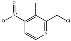 Pyridine, 2-(chloromethyl)-3-methyl-4-nitro- Struktur