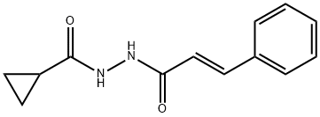 N'-cinnamoylcyclopropanecarbohydrazide Struktur