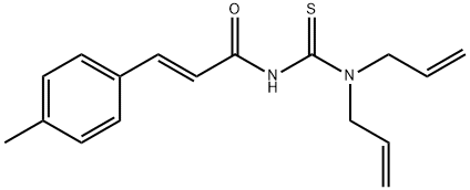 N-[(diallylamino)carbonothioyl]-3-(4-methylphenyl)acrylamide Struktur