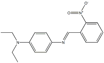 N,N-diethyl-N'-(2-nitrobenzylidene)-1,4-benzenediamine Struktur