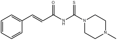 N-[(4-methyl-1-piperazinyl)carbonothioyl]-3-phenylacrylamide Struktur