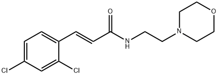 (E)-3-(2,4-dichlorophenyl)-N-(2-morpholin-4-ylethyl)prop-2-enamide Struktur