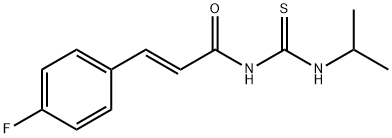 3-(4-fluorophenyl)-N-[(isopropylamino)carbonothioyl]acrylamide Struktur