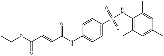 ethyl 4-({4-[(mesitylamino)sulfonyl]phenyl}amino)-4-oxo-2-butenoate Struktur