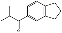 1-(2,3-dihydro-1H-inden-5-yl)-2-methylpropan-1-one Struktur