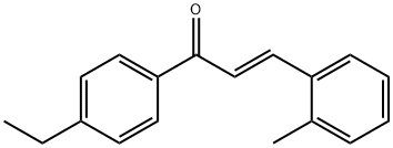 (2E)-1-(4-ethylphenyl)-3-(2-methylphenyl)prop-2-en-1-one Struktur