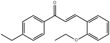 (2E)-3-(2-ethoxyphenyl)-1-(4-ethylphenyl)prop-2-en-1-one Struktur