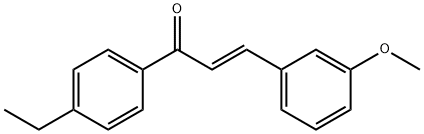 (2E)-1-(4-ethylphenyl)-3-(3-methoxyphenyl)prop-2-en-1-one Struktur