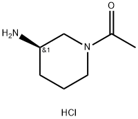 (R)-1-(3-aminopiperidin-1-yl)ethanone hydrochloride Struktur