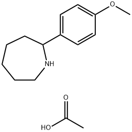 2-(4-methoxyphenyl)azepane: acetic acid Struktur