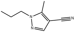 5-methyl-1-propyl-1H-pyrazole-4-carbonitrile Struktur