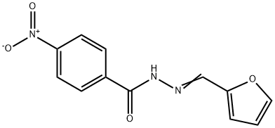 N-[(E)-furan-2-ylmethylideneamino]-4-nitrobenzamide Struktur