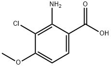 2-AMINO-3-CHLORO-4-METHOXYBENZOIC ACID Struktur