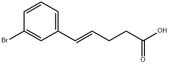 (E)-5-(3-bromophenyl)pent-4-enoic acid Struktur