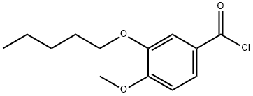 4-METHOXY-3-(PENTYLOXY)BENZOYL CHLORIDE Struktur