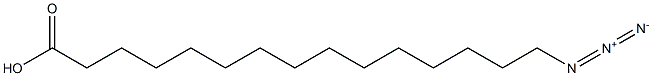 15-Azido-pentadecanoic acid Struktur