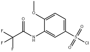 4-METHOXY-3-(2,2,2-TRIFLUOROACETAMIDO)BENZENESULFONYL CHLORIDE Struktur