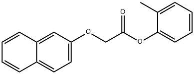 2-methylphenyl (2-naphthyloxy)acetate Struktur