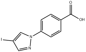 4-(4-Iodo-pyrazol-1-yl)-benzoic acid Struktur