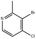 3-BROMO-4-CHLORO-2-METHYLPYRIDINE Struktur