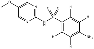 4-amino-2,3,5,6-tetradeuterio-N-(5-methoxypyrimidin-2-yl)benzenesulfonamide Struktur