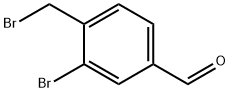 3-bromo-4-(bromomethyl)benzaldehyde Structure