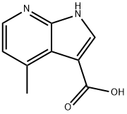 4-METHYL-1H-PYRROLO[2,3-B]PYRIDINE-3-CARBOXYLIC ACID Struktur