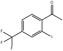 1-(2-Iodo-4-trifluoromethyl-phenyl)-ethanone Struktur