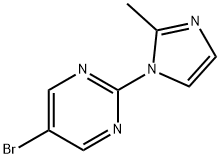 5-bromo-2-(2-methylimidazol-1-yl)pyrimidine Struktur